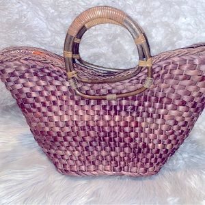Brown Woven Summer/Beach Bag